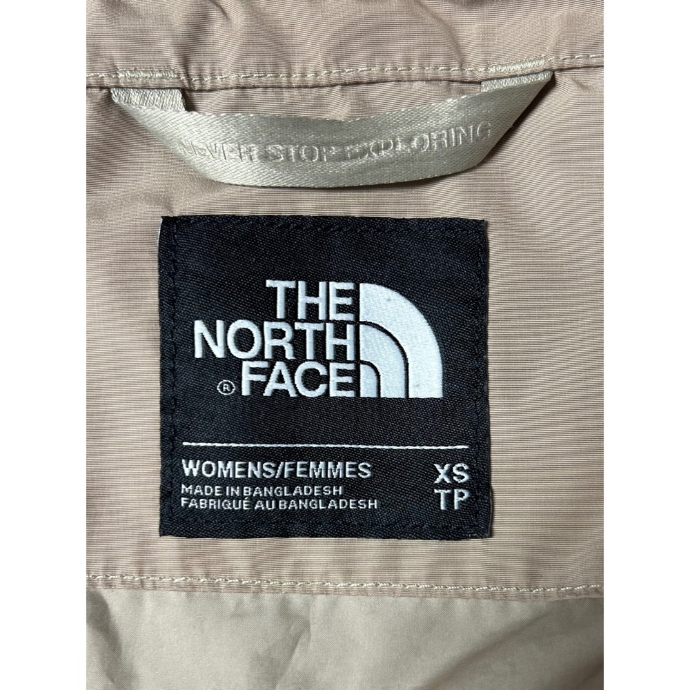 The North Face Womens Cagoule DryVent Parka Rain Jacket Tan XS NF0A2S51 - Picture 7 of 16